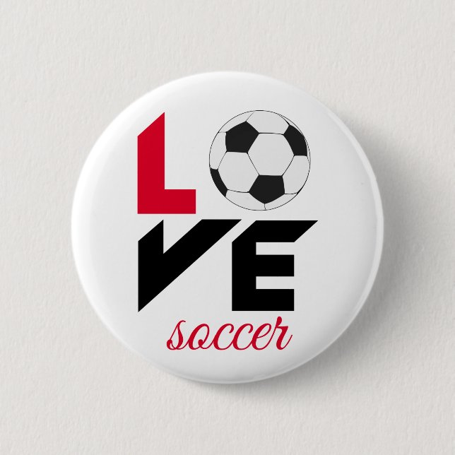 Liebe Fußball Button (Vorderseite)