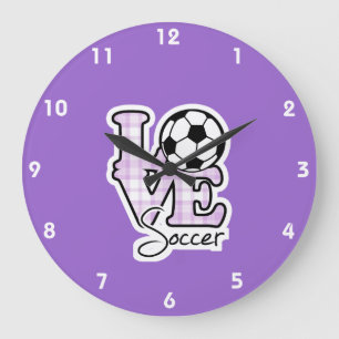 Liebe-Fußball Große Wanduhr