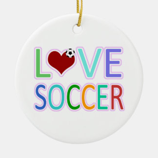 LIEBE-FUSSBALL KERAMIKORNAMENT