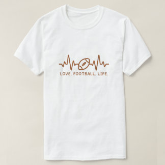 Liebe Fußball Leben Herzschlag-T-Shirt T-Shirt