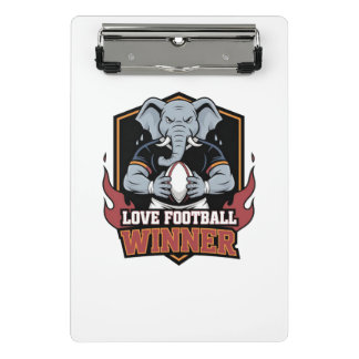 liebe Fußball Mini Klemmbrett