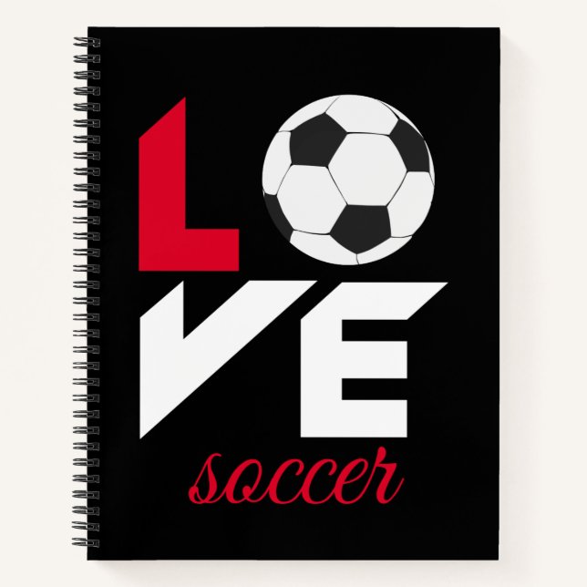 Liebe Fußball Notizbuch (Vorderseite)