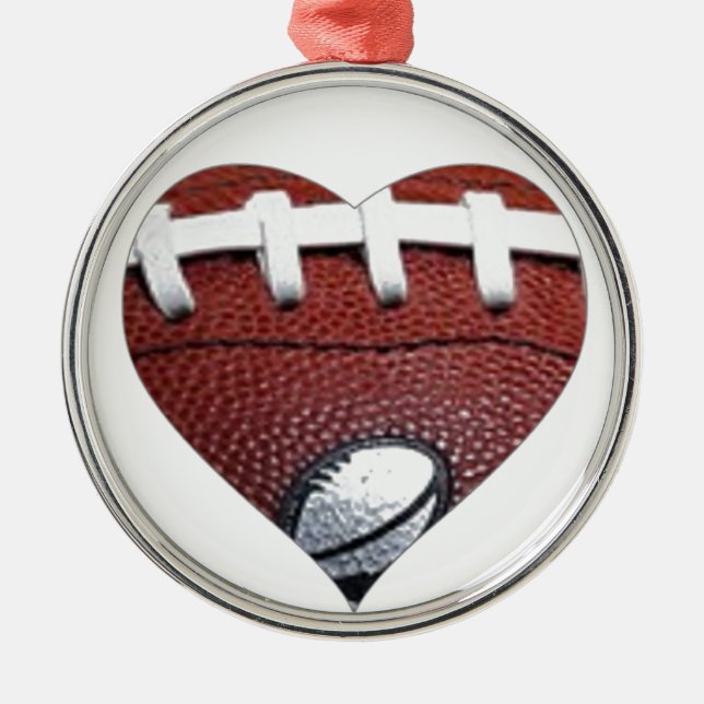 LIEBE-FUSSBALL ORNAMENT AUS METALL (Vorne)