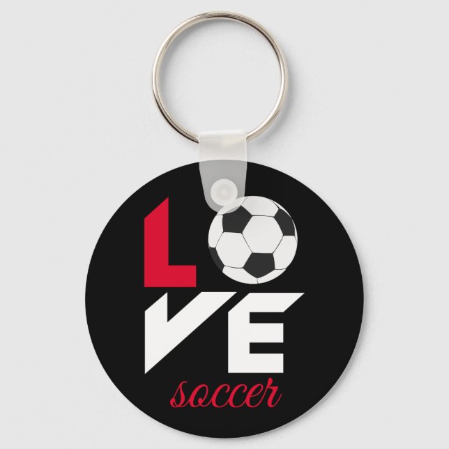 Liebe Fußball Schlüsselanhänger (Vorderseite)