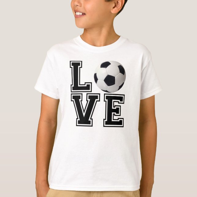 Liebe-Fußball-Uni-Art T-Shirt (Vorderseite)