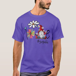 Liebe Gaga Life Genome Blume Art Bird Oma  T-Shirt