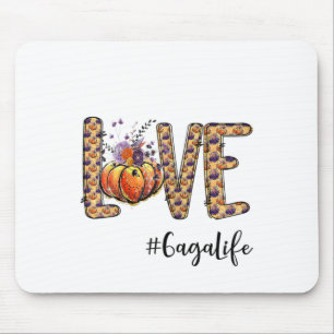 Liebe Gaga Life Pumpkin HerbstHalloween Mousepad