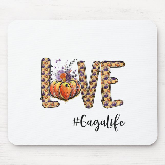 Liebe Gaga Life Pumpkin HerbstHalloween Mousepad (Vorne)