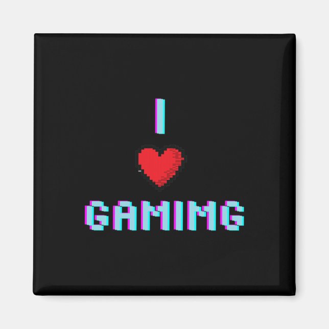 Liebe Gaming Video Game Heart Gamer Magnet (Vorne)