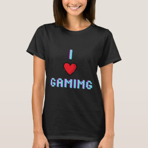 Liebe Gaming Video Game Heart Gamer T-Shirt