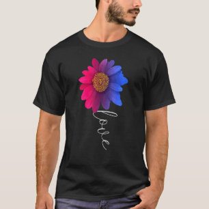 Liebe Gänseblümchen Bisexualitätsflagge Bisexuell T-Shirt