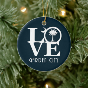 LIEBE Garden City South Carolina Keramik Ornament