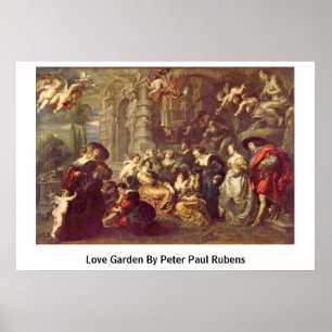 Liebe Garden von Peter Paul Rubens Poster