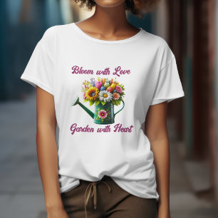 Liebe Garten mit Herz T-Shirt