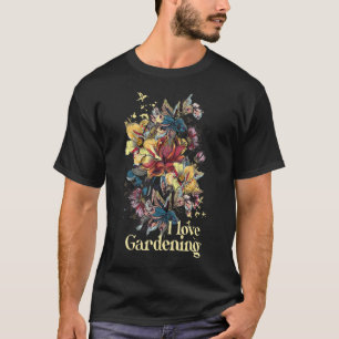 Liebe Gartengarten Garten Botanische Landschaft T-Shirt