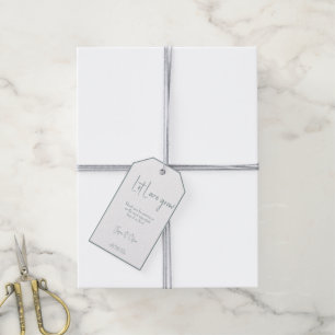 Liebe  Gastgeschenk Hochzeit Geschenktasten gelass Geschenkanhänger