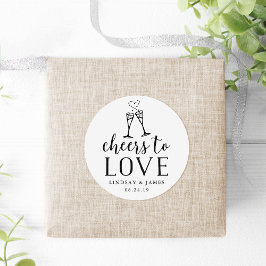 Liebe-Gastgeschenk Hochzeit Runder Aufkleber