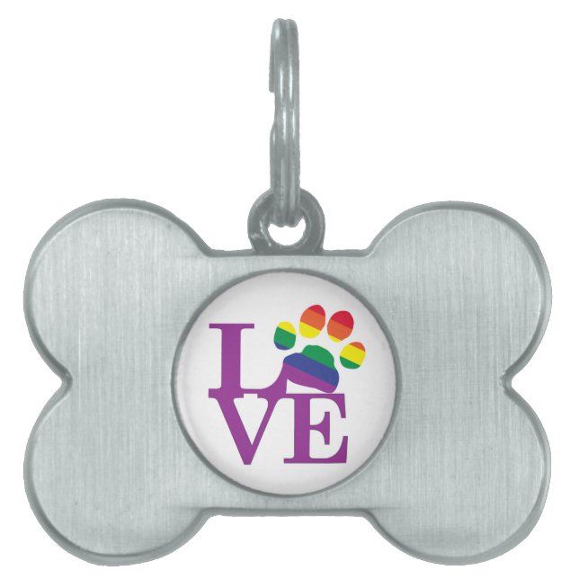 Liebe-Gay-Pawprint- Tiermarke (Vorderseite)