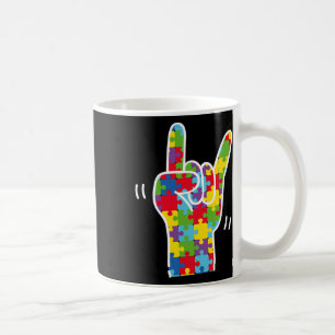 Liebe Gebärdensprache Autismus Aufklärung Monat Li Kaffeetasse