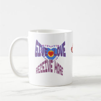 Liebe geben, mehr erhalten kaffeetasse