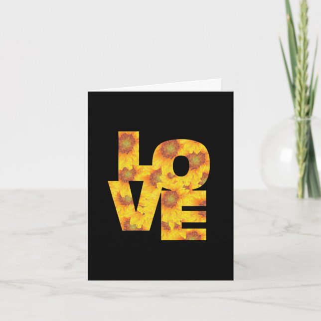 Liebe, Geburtstagsmädchen! Sonnenblumenkarte Karte (Vorderseite)