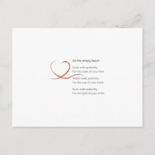 Liebe Gedicht Postkarte