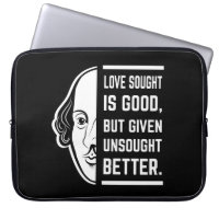 Liebe gefragt ist gut Shakespeare Thespia Zitat