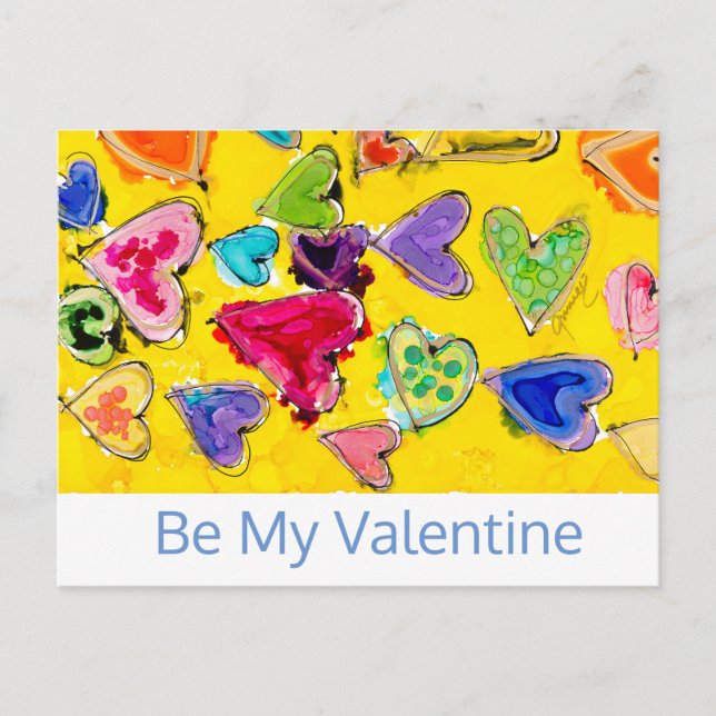 Liebe Gefüllte Herz Lovitude Postkarte (Vorderseite)