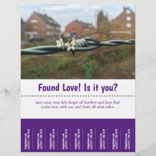 Liebe gefunden - abreißen flyer