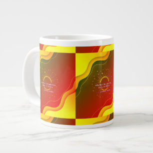 Liebe, gegründet auf Dankbarkeit Inspirierendes Jumbo-Tasse