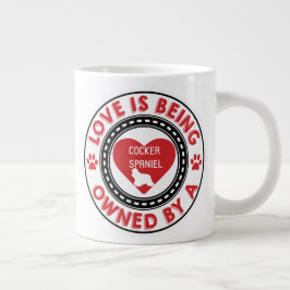 Liebe gehört einem Cocker Spaniel Jumbo-Tasse