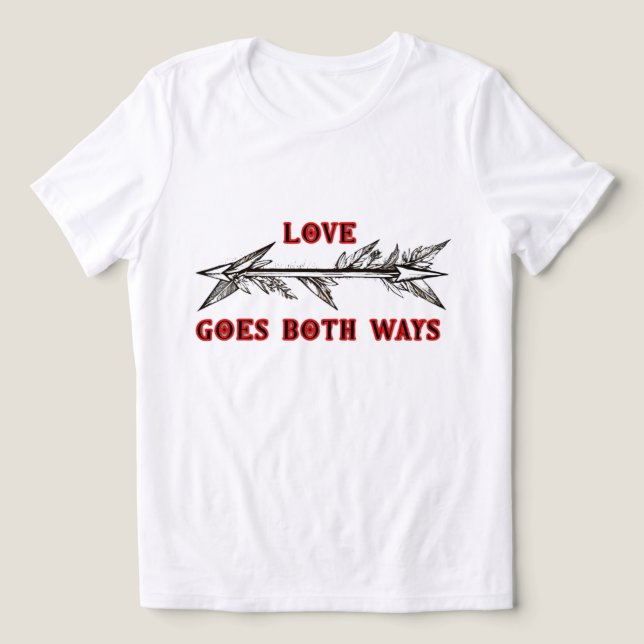 LIEBE GEHT IN BEIDE RICHTUNGEN Tri-Blend SHIRT (Design Vorderseite)