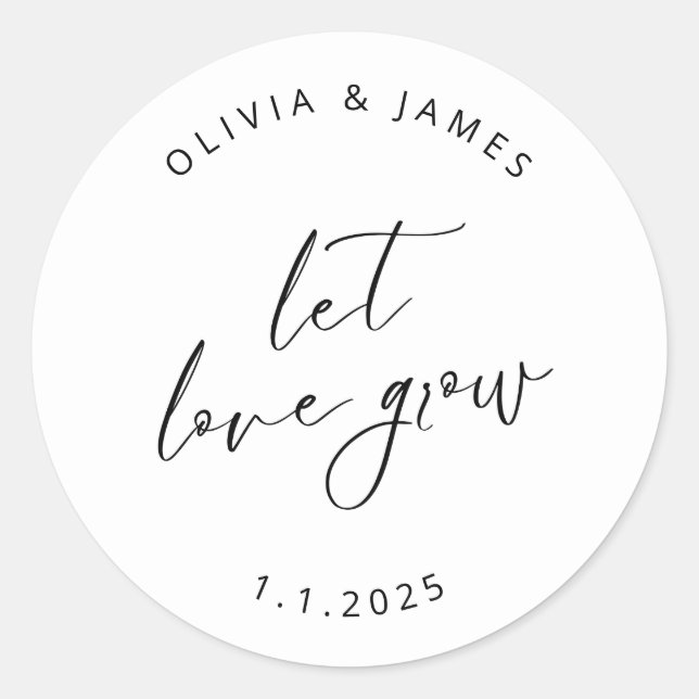 Liebe gelassen Aufkleber anbauen (Vorderseite)