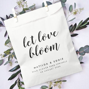 Liebe gelassen   Minimalistische Hochzeitssaatgut Geschenktütchen