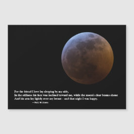 "Liebe gelegtes Schlafen durch mein Seiten" Magnetkarte