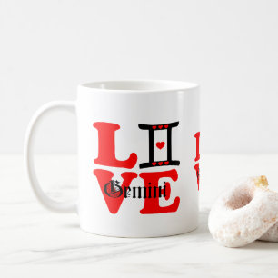 ♊ Liebe Gemini-Zodiac Sign Classic Kaffee Tasse