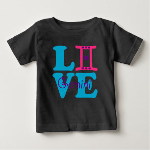 ♊ Liebe Gemini-Zodiac Sign Raglan Baseball Baby T-shirt