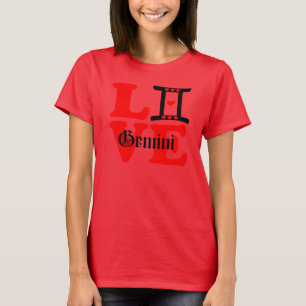 😍 Liebe Gemini-Zodiac Sign Slim-angepasst T-Shirt