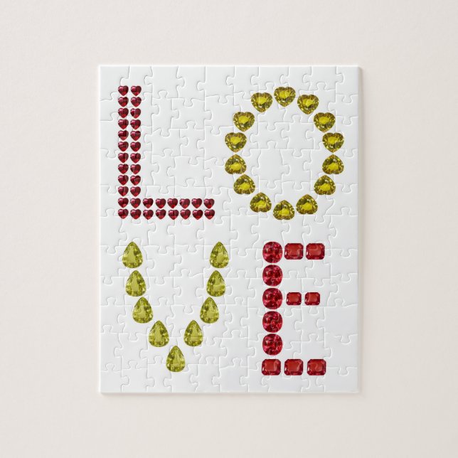 Liebe Gemstone Puzzle (Vertikal)