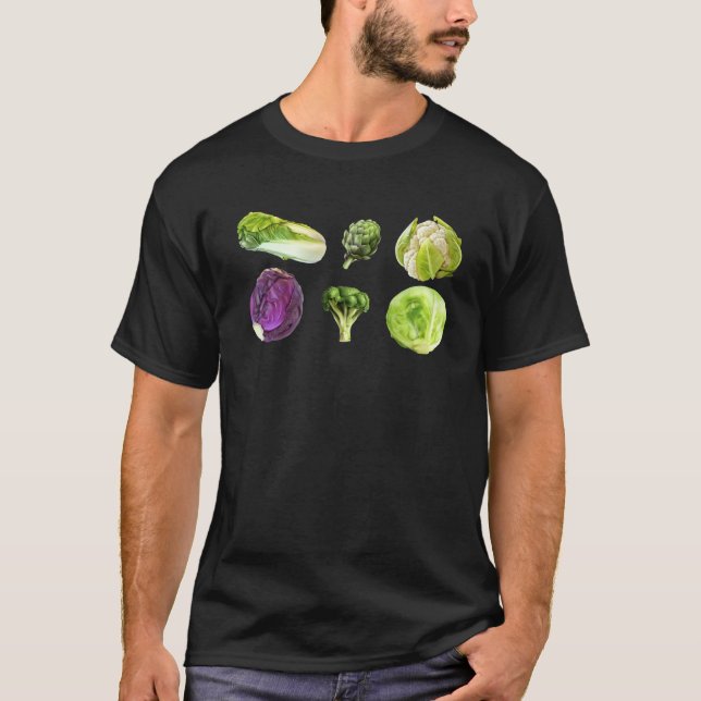 Liebe Gemüse Grüne Gemüse Süße Gesunde Salat F T-Shirt (Vorderseite)