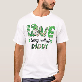 Liebe genannt Daddy Gnome Kariert St Patricks D T-Shirt