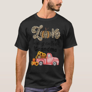 Liebe genannt Oma Fall LKW Pumkin & Sunf T-Shirt