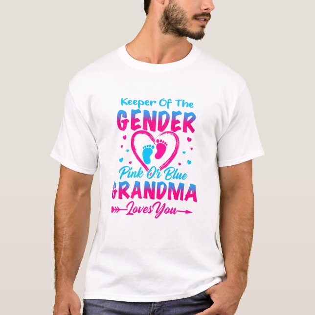 Liebe Gender Pink oder Blue Oma T-Shirt (Vorderseite)