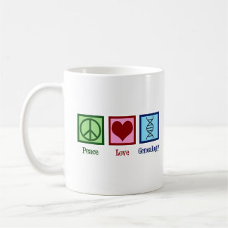 Liebe Genealogie des Friedens Kaffeetasse