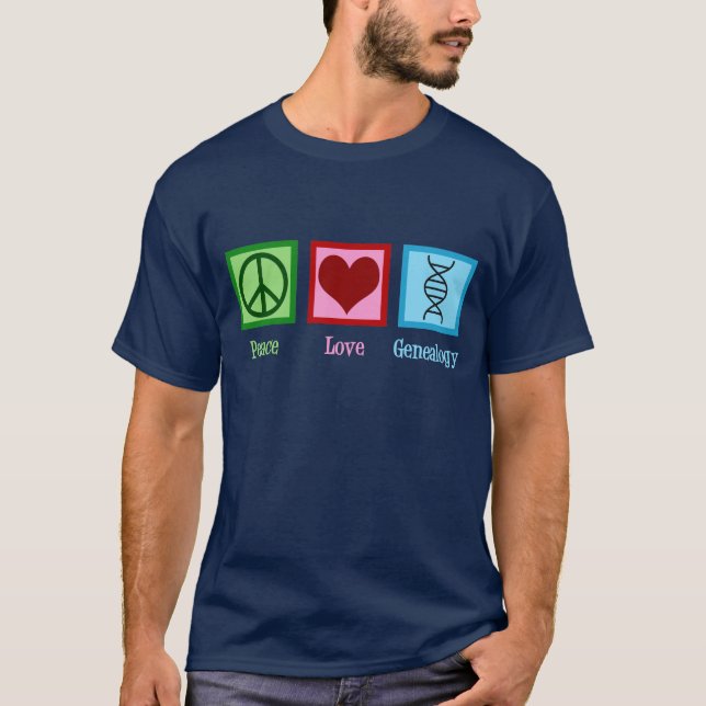 Liebe Genealogie des Friedens T-Shirt (Vorderseite)