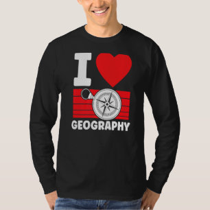 Liebe Geografie Student Geografische Geografie Tea T-Shirt
