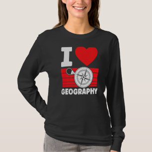 Liebe Geografie Student Geografische Geografie Tea T-Shirt