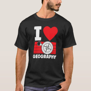 Liebe Geografie Student Geografische Geografie Tea T-Shirt
