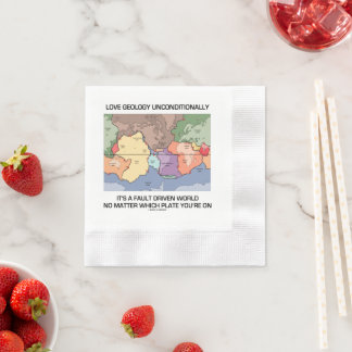 Liebe Geologie unbedingt fehlergetriebene Welt Serviette