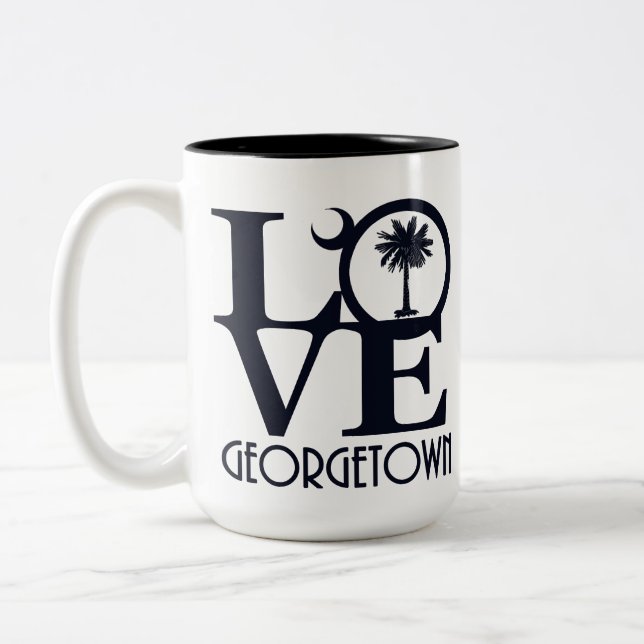 LIEBE Georgetown SC 15oz Zweifarbige Tasse (Links)
